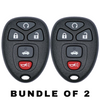 2 X 2004-2013 GM / 5-Button Keyless Entry Remote / PN: 22733524 / KOBGT04A (AFTERMARKET) (BUNDLE of 2)