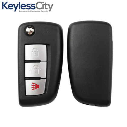 2002-2008 Nissan Infiniti / 3-Button Flip Key / NEW STYLE / 28268-5W501/ KBRASTU15 / (AFTERMARKET)