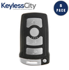 5 X 2002-2008 BMW 7 Series / 4-Button Smart Key / PN: 2911A-12133 / LX8766S / CAS1 / 315 MHz (AFTERMARKET) (BUNDLE OF 5)