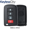 3 X 2012-2019 Toyota / 4-Button Smart Key SHELL / HYQ14FBA (AFTERMARKET) (Bundle of 3)