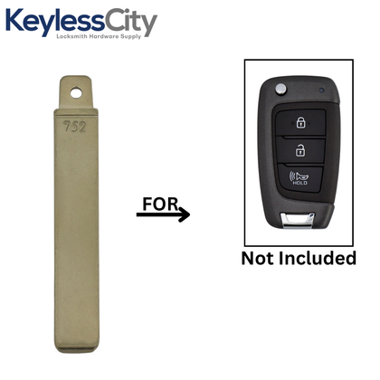 2017-2021 Hyundai / Remote Flip Key Blade / PN: 81996-G8000 / 81996-S1000 (AFTERMARKET)