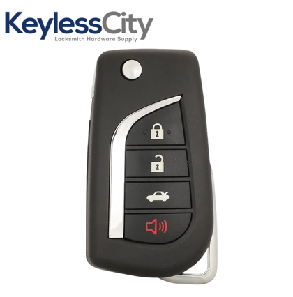 2018-2023 Toyota Camry Corolla / 4-Button Flip Key / PN: 89070-06790 / HYQ12BFB (H Chip) (AFTERMARKET)