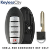3 X 2009-2019 Nissan / 5-Button Smart Key SHELL / KR5S180144014 (Bundle of 3)