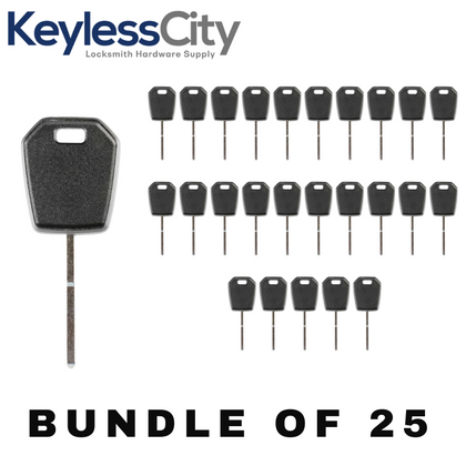 25 X 2013-2020 Ford Lincoln Side-Mill Transponder Key 128 Bit / HU101 (AFTERMARKET) (BUNDLE OF 25)