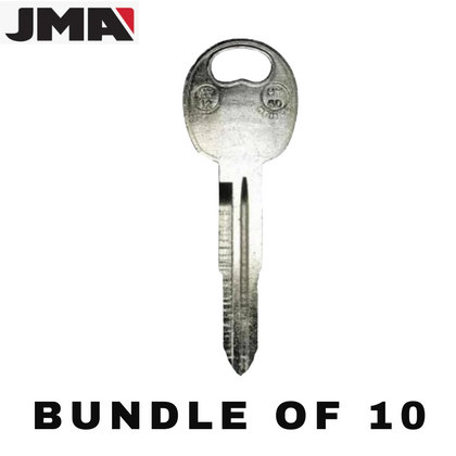 10 X Hyundai / Kia HY12 / X232 Metal Key Blank (JMA HY-6D) (BUNDLE OF 10)