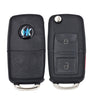 KEYDIY - VW Style 3 Buttons Universal Key Fob - Black (B01-2+1)