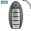 2016-2020 Nissan Rogue 5 Buttons Smart Key / 433MHz / 285E3-6FL7B / 285E3-6FL7A / KR5S180144106 (OEM Refurbished)