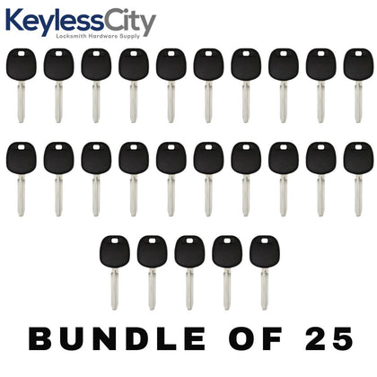 25 X 2003-2013 Toyota / Scion - TOY44D Transponder Key - (D Chip) (AFTERMARKET) (BUNDLE OF 25)