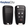 25 X 2010-2019 GM / 5-Button Flip Key / PEPS / PN: 13504199 / OHT01060512 / HU100 / PEPS (AFTERMARKET) (BUNDLE OF 25)