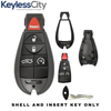3 X 2008-2019 Chrysler Dodge Jeep VW 5-Button Fobik Key SHELL For IYZ-C01C (AFTERMARKET) (Bundle of 3)