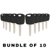 10 X Ford Lincoln Mercury Mazda H72 Transponder Key (4C) (AFTERMARKET) (BUNDLE OF 10)