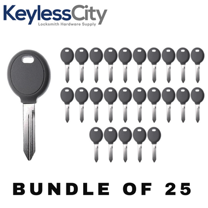 25 X Chrysler/ Dodge/ Jeep Y160 Transponder Key (4D64) (AFTERMARKET) (BUNDLE OF 25)