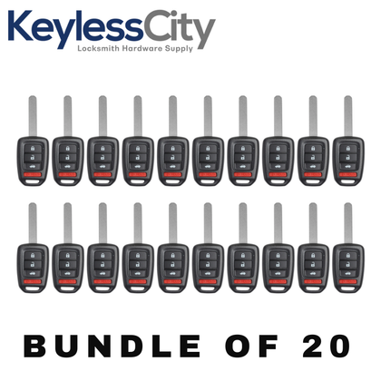 20 X 2016-2019 Honda Accord / 4-Button Remote Head Key / PN: 35118-T2A-A60 / MLBHLIK6-1TA (AFTERMARKET) (BUNDLE OF 20)
