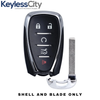 3 X 2016-2020 Chevrolet / 5-Button Smart Key SHELL For HYQ4AA HYQ4EA (AFTERMARKET) (Bundle of 3)