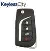2014-2017 Toyota Camry Corolla / 4-Button Flip Key / HYQ12BDM / H Chip (AFTERMARKET)