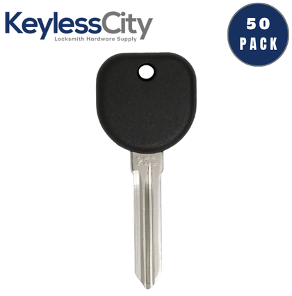50 X 2004-2009  Buick Pontiac B107 / PT04 (PK3) - Z Keyway- Transponder Key (13 Chip) (AFTERMARKET) (BUNDLE OF 50)