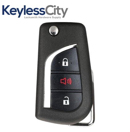 2019-2024 Toyota RAV4 / 3-Button Remote Flip Key / PN: 89070-0R300 / GQ4-73T (H Chip) (Aftermarket)