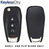 3 X 2019 - 2022 Chevrolet Cruze Trailblazer / 4-Button Flip Key SHELL For LXP-T004 (AFTERMARKET) (Bundle of 3)