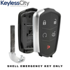 3 X 2014-2019 Cadillac ATS CTS XTS / 5-Button Smart Key SHELL For HYQ2AB, HYQ2EB (AFTERMARKET) (Bundle of 3)