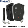 3 X 2015-2019 Cadillac / 5-Button Smart Key SHELL For HYQ2AB, HYQ2EB (AFTERMARKET) (Bundle of 3)