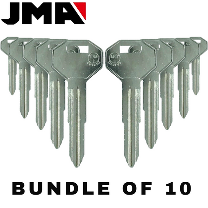 10 X Chrysler / Dodge / Mitsubishi MIT1 / X176 Metal Key Blank (JMA MIT-16E) (BUNDLE OF 10)