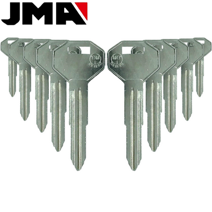 10 X Chrysler / Dodge / Mitsubishi MIT1 / X176 Metal Key Blank (JMA MIT-16E) (BUNDLE OF 10)