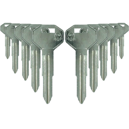10 X Chrysler / Dodge / Mitsubishi MIT1 / X176 Metal Key Blank (JMA MIT-16E) (BUNDLE OF 10)