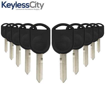 10 X 2000-2017 Ford - H92 / H84 / Transponder Key (4D63 80 Bit Chip) (AFTERMARKET) (BUNDLE OF 10)