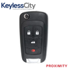2010-2021 Chevrolet / 4-Button Flip Key / PN: 5921872 / OHT05918179 / HU100 / PEPS (AFTERMARKET)