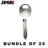 25 X Hyundai / Kia HY12 / X232 Metal Key Blank (JMA HY-6D) (BUNDLE OF 25)