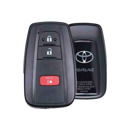 2019-2023 Toyota Rav4 / 3 Buttons Smart Key  / 312.11/314.35MHz / 8990H-0R010 / 8990H-42010 / 8990H-0R210 / 8990H-0R020 / HYQ14FBC (OEM Refurbished)