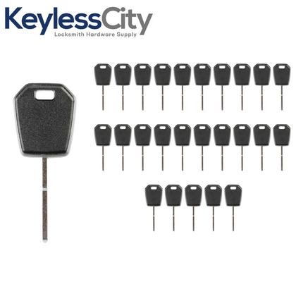 25 X 2013-2020 Ford Lincoln Side-Mill Transponder Key 128 Bit / HU101 (AFTERMARKET) (BUNDLE OF 25)