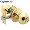 Schlage Premium Combo Lockset – Knob & Deadbolt – Polished Brass