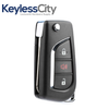 2007 - 2016 Toyota / 3-Button Flip Key NEW STYLE / HYQ12BBY (G/ 4D67 Chip) (AFTERMARKET)