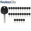 25 X 2001-2010 Lexus Short Blade Transponder Key TOY50 (4D) (AFTERMARKET) (BUNDLE OF 25)
