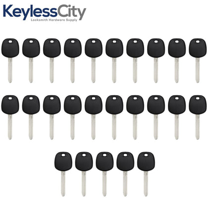 25 X 2013-2020 Toyota - TOY44H Transponder Key (H Chip) (AFTERMARKET) (BUNDLE OF 25)