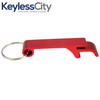 Red Metal Key Fob Bottle Opener with Keychain – Durable and Stylish
