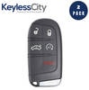 2 X 2011-2023 Dodge Chrysler / 5-Button Smart Key / M3N-40821302 (AFTERMARKET) (BUNDLE OF 2)
