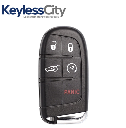 2 X 2014-2023 Jeep Grand Cherokee / 5-Button Smart Key / PN: 68143505AC / M3N-40821302 (AFTERMARKET) (BUNDLE OF 2)