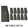 10 X NXP - ID 47 - Wedge Transponder Chip - 2012-2022 Honda (BUNDLE OF 10)
