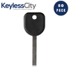 50 X 2008-2020 GM - B120 / B121 Transponder Key (46 Circle + Chip) (AFTERMARKET) (BUNDLE OF 50)