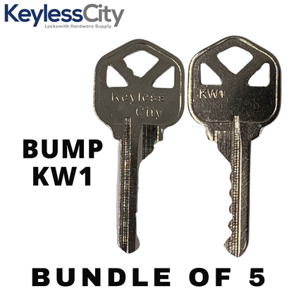 5 X BUMP Key For Kwikset - KW1 (PACK OF 5)