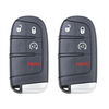 2 X 2015-2021 Jeep Renegade / 4-Button Smart Key / PN: 6BY88DX9AA / M3N-40821302 (AFTERMARKET) (BUNDLE OF 2)