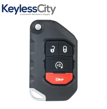2018-2024 Jeep Wrangler Gladiator / 4-Button Smart Flip Key / PN: 68416784AA / OHT1130261 / SIP22 (AFTERMARKET)