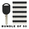 50 X 2000-2017 Ford - H92 / H84 / Transponder Key (4D63 80 Bit Chip) (AFTERMARKET) (BUNDLE OF 50)