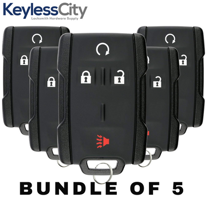 5 X 2014-2019 GM / 4-Button Keyless Entry Remote / PN: 13577761 / M3N32337100 (AFTERMARKET) (BUNDLE OF 5)