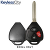 2005-2014 Toyota Scion / 3-Button Remote Head Key SHELL / TR47 / HYQ12BBY, HYQ12BDC, GQ4-29T (AFTERMARKET)