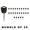 25 X 1996-2009 Acura - HD111 Transponder Key (46 V-Chip) (AFTERMARKET) (BUNDLE OF 25)