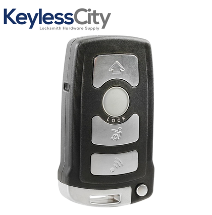 2002-2008 BMW 7 Series / 4-Button Smart Key / PN: 2911A-12133 / LX8766S / CAS1 / 315 MHz (AFTERMARKET)