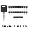 25 X 1999 - 2006 Nissan Infiniti Transponder Key - 4D60 Chip - NI01T / NI02T (AFTERMARKET) (BUNDLE OF 25)